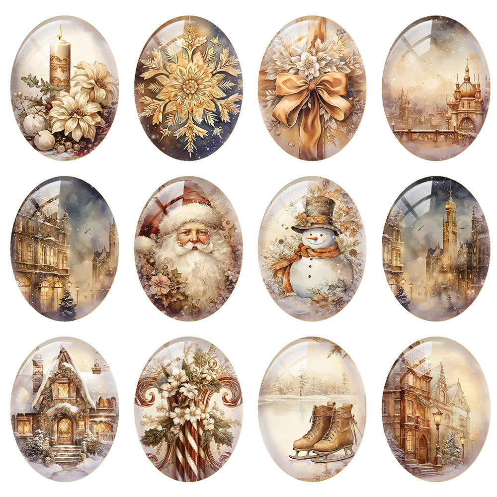 Candle Making Glass - 10 teile/los Weihnachten Weihnachten Winter Glocken