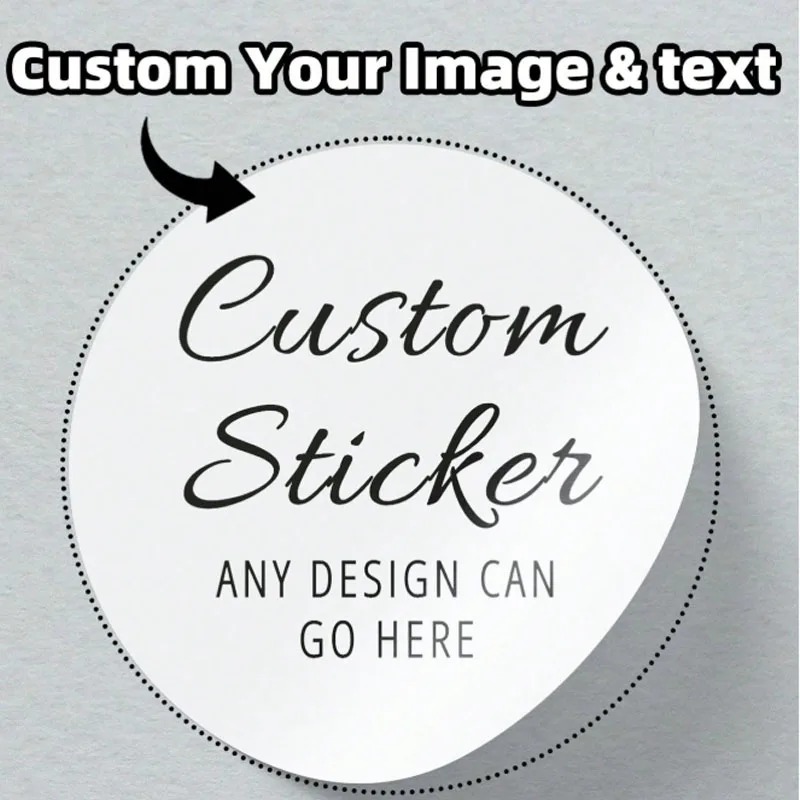 Label Sticker Round - Individuelle runde Aufkleber, personalisierte Etiketten, Aufkleber