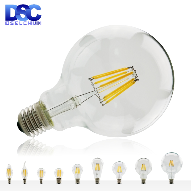Candle Making Glass - LED-Glühlampe E27 E14 Retro Edison-Lampe 220V-240V