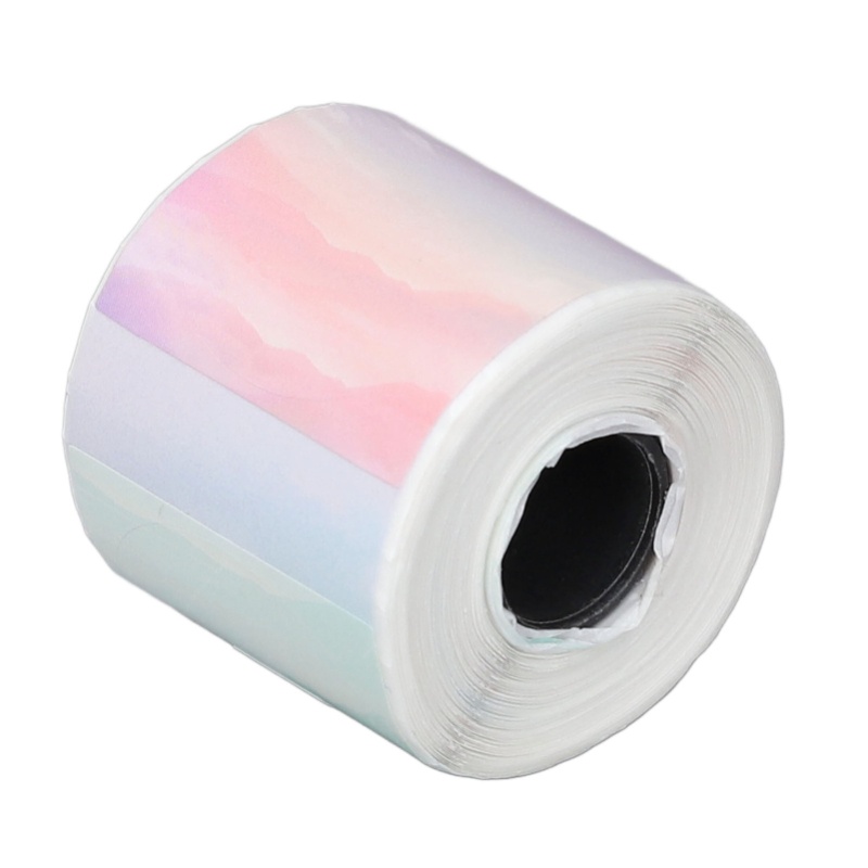 Label Sticker Round - Runde Thermische Aufkleber-Etiketten 30x30mm Tragbare Selbstklebende