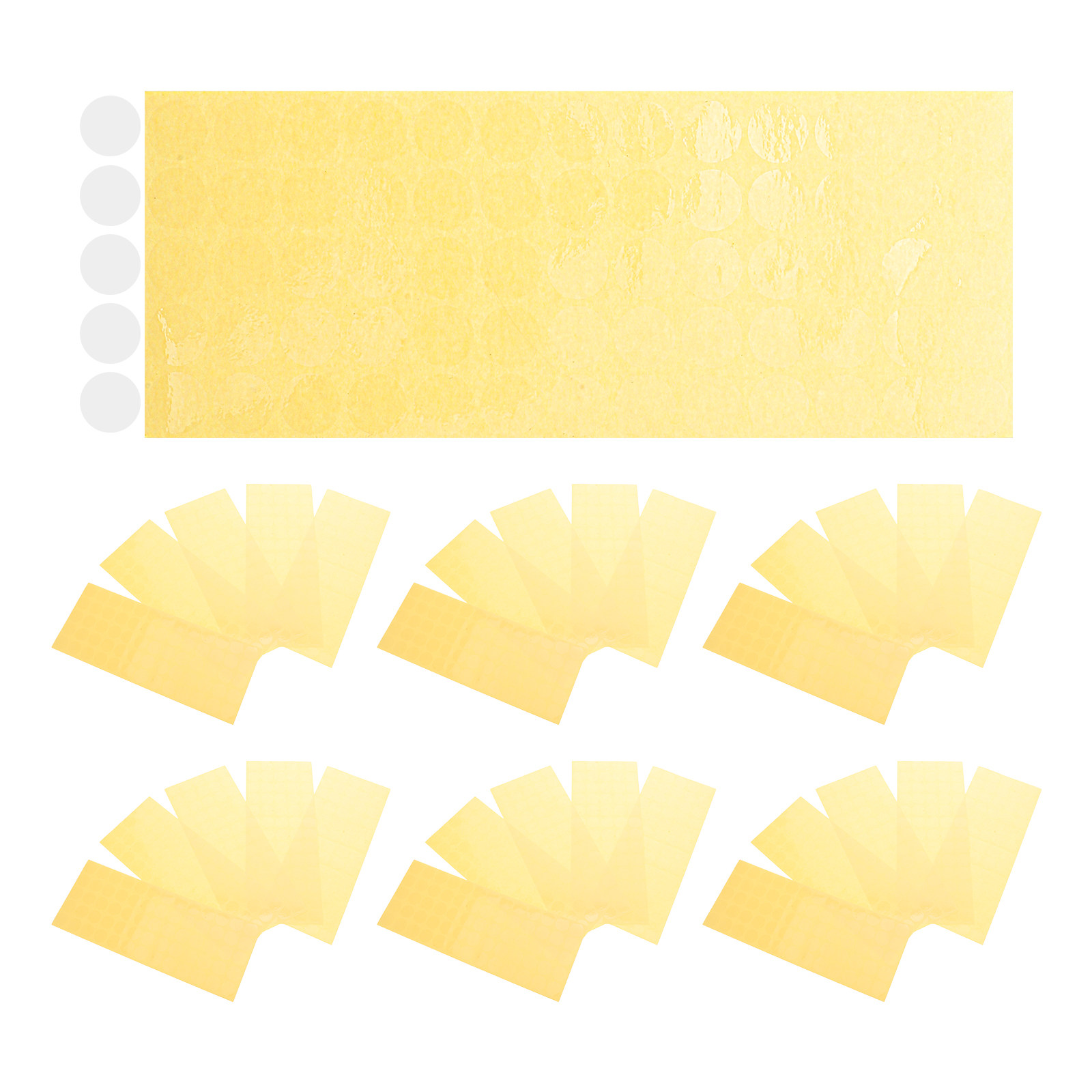 Label Sticker Round - 5000 Stück Transparente Versiegelungsaufkleber Klare Runde
