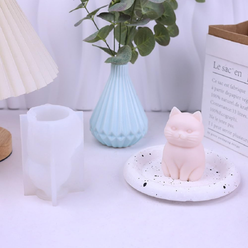 3D Fette Katze Tier-Silikonfor – Candle Making Fat Bewertung und Preis