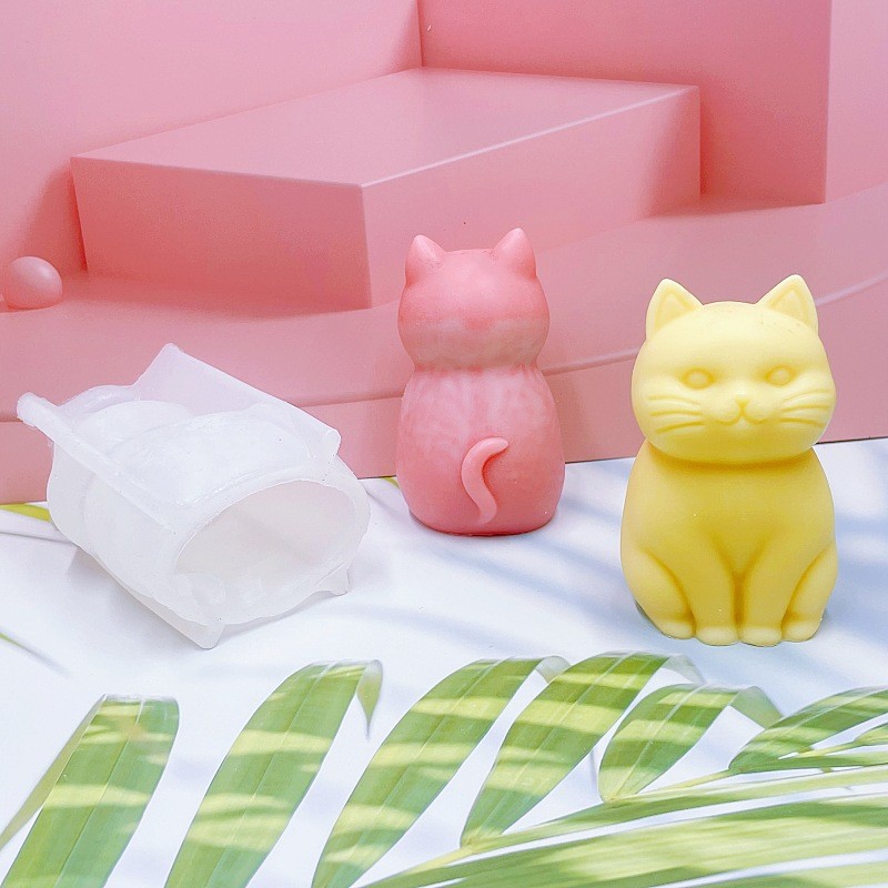 3D Fette Katze Tier-Silikonfor – Candle Making Fat Bewertung und Preis