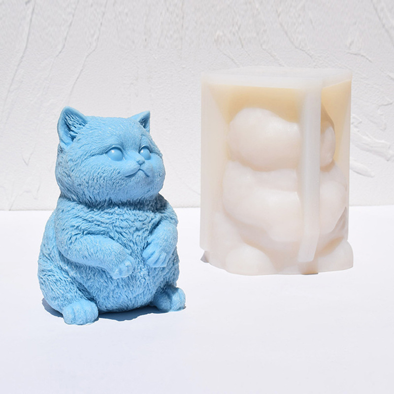 3D Fat Cat Silikon-Kerzenform, – Candle Making Fat Bewertung und Preis