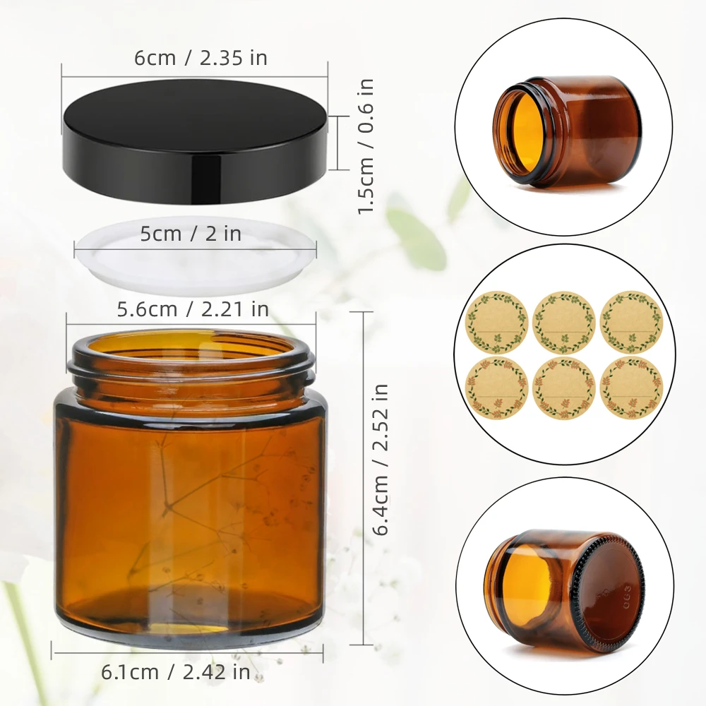 Glas-Kerzengläser, 4oz Bernste – Candle Making Glass Bewertung und Preis