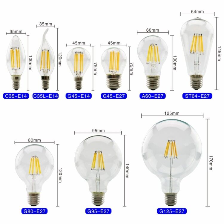 LED-Glühlampe E27 E14 Retro Ed – Candle Making Glass Bewertung und Preis