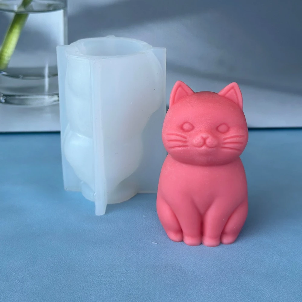 3D fette katze Tier Silikon Ke – Candle Making Fat Bewertung und Preis