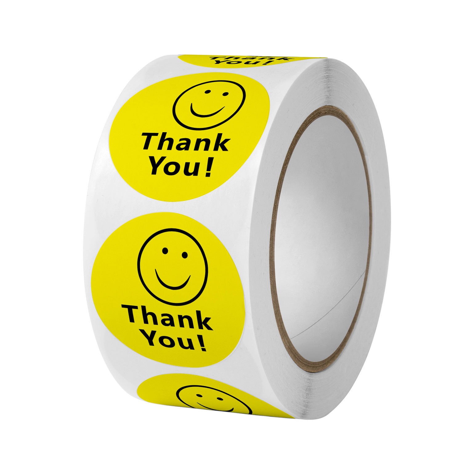Smile Dankeschön-Aufkleber, ge – Label Sticker Round Bewertung und Preis