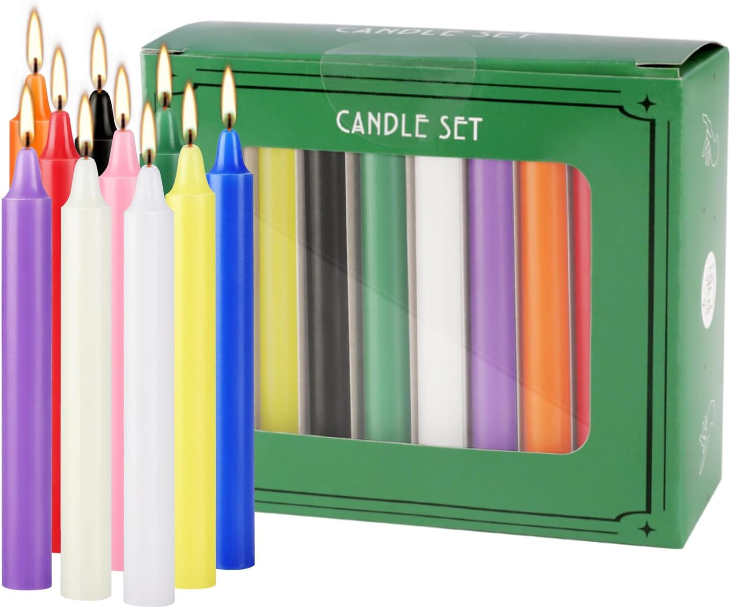 20 bunte kleine Stabkerzen, tr – Candle Making Place Bewertung und Preis