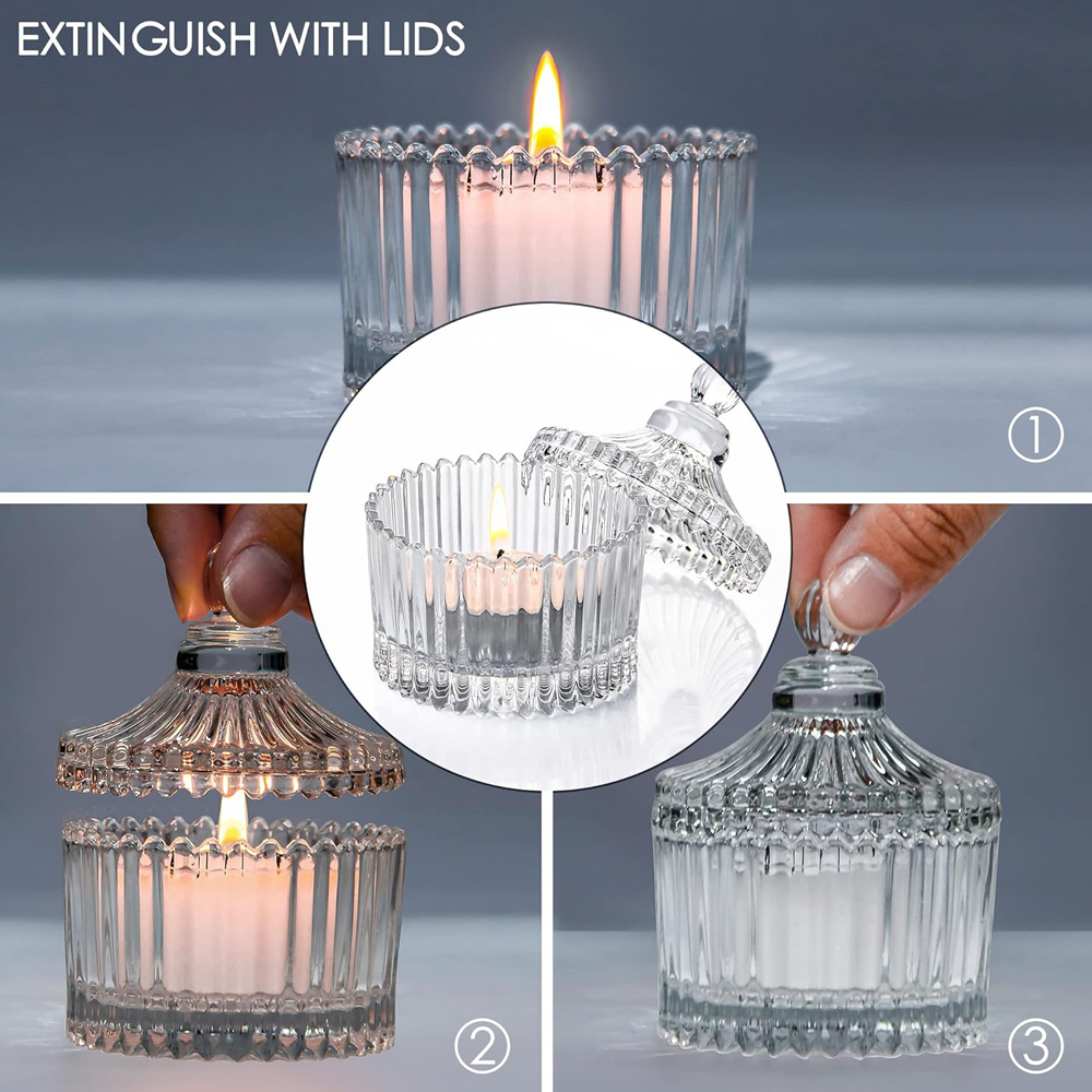 Votivkerzenhalter mit Deckel,  – Candle Making Glass Bewertung und Preis