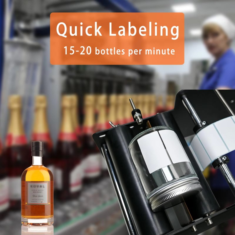 Manuelle Rundflaschen-Etiketti – Label Sticker Round Bewertung und Preis