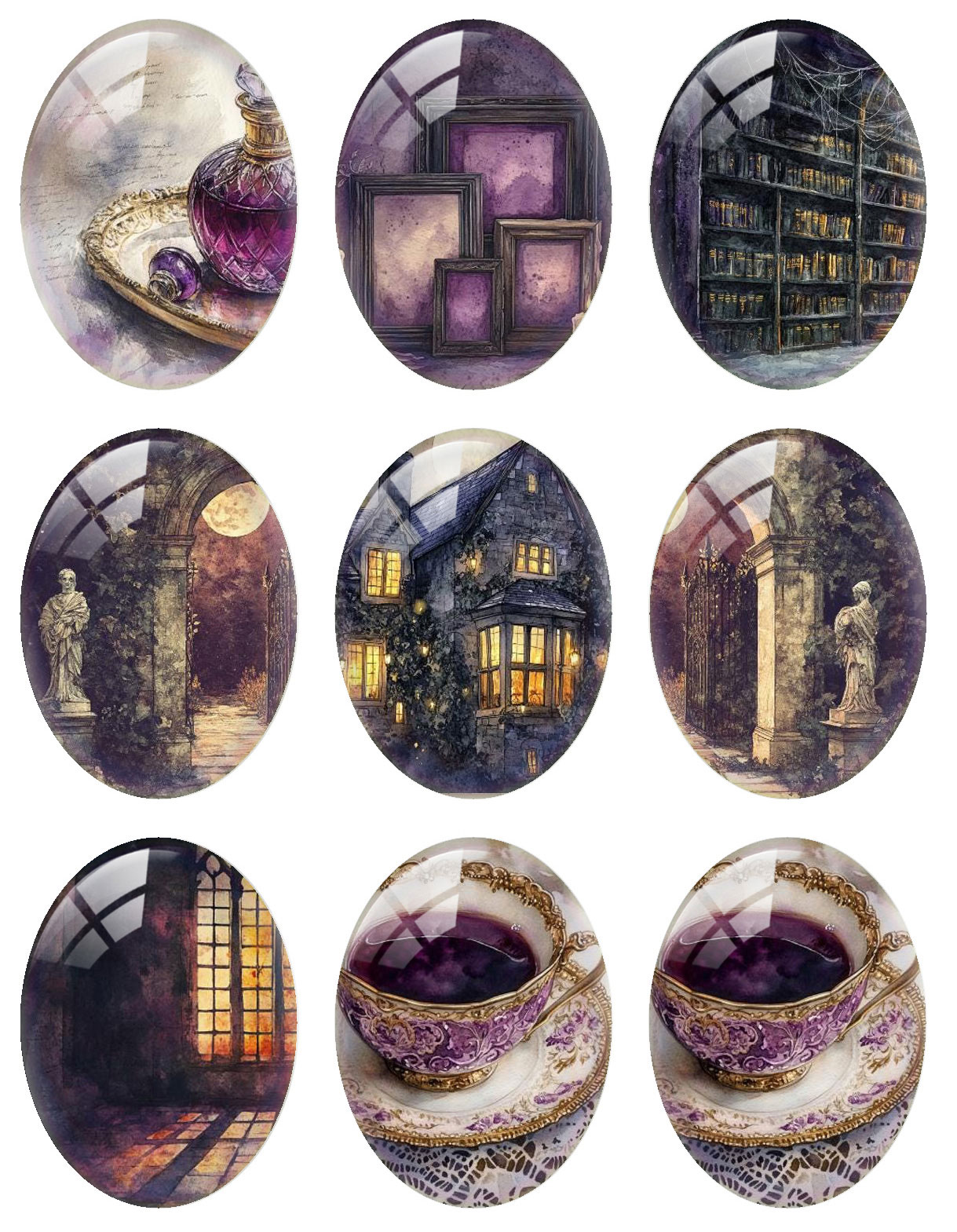10 teile/los Halloween Lila Go – Candle Making Glass Bewertung und Preis