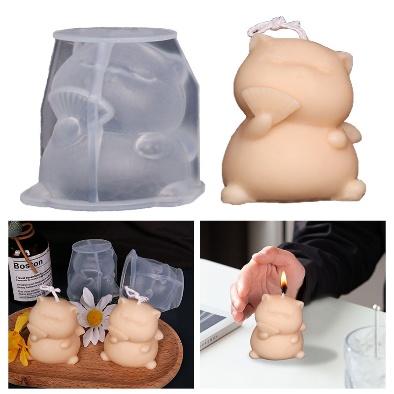 Süße dicke Katze Silikon Kerze – Candle Making Fat Bewertung und Preis