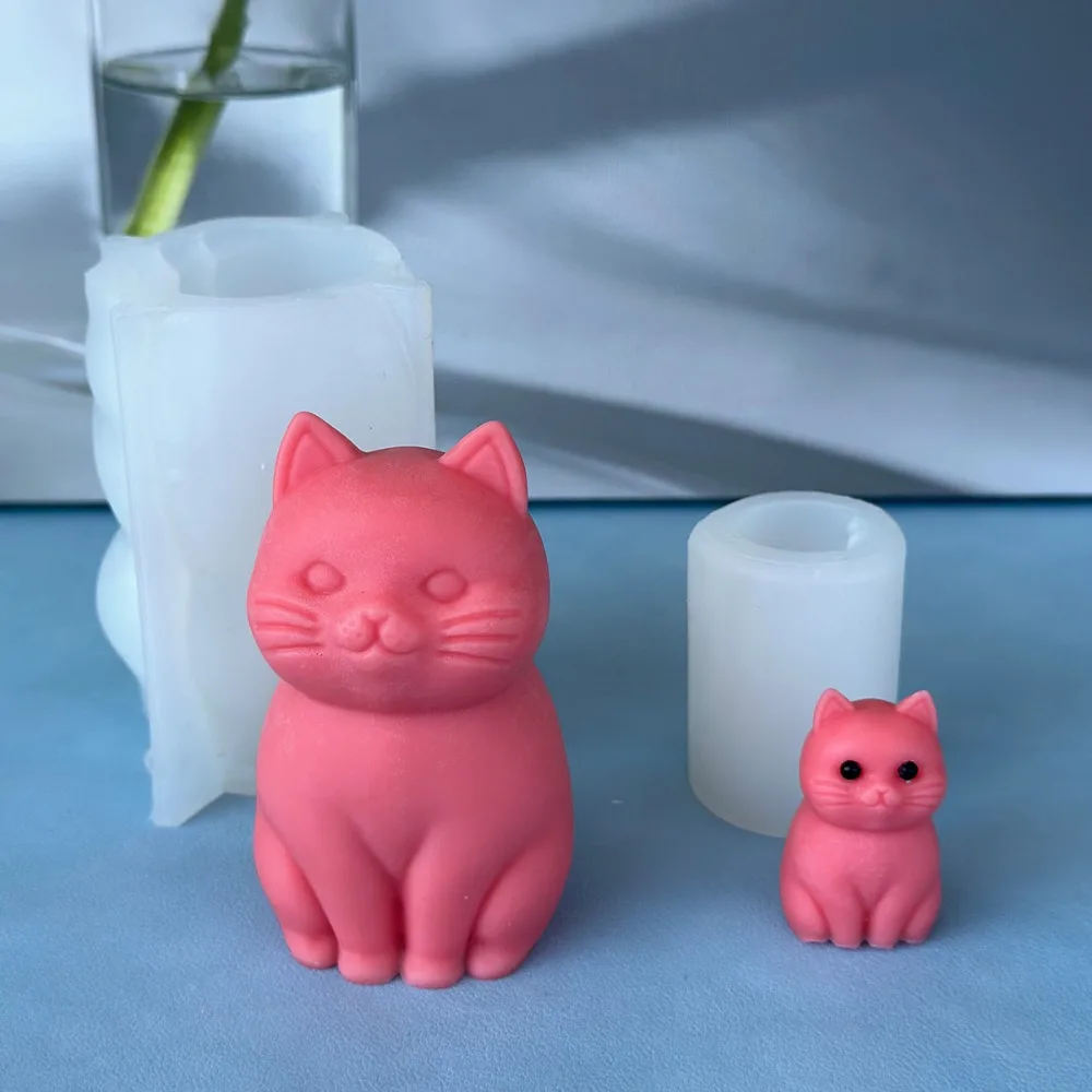 3D Fette Katze Tier-Silikonfor – Candle Making Fat Bewertung und Preis
