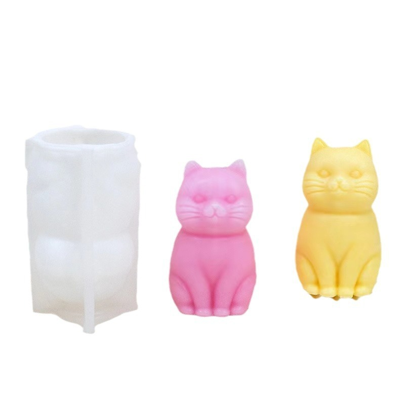 3D Fette Katze Tier-Silikonfor – Candle Making Fat Bewertung und Preis