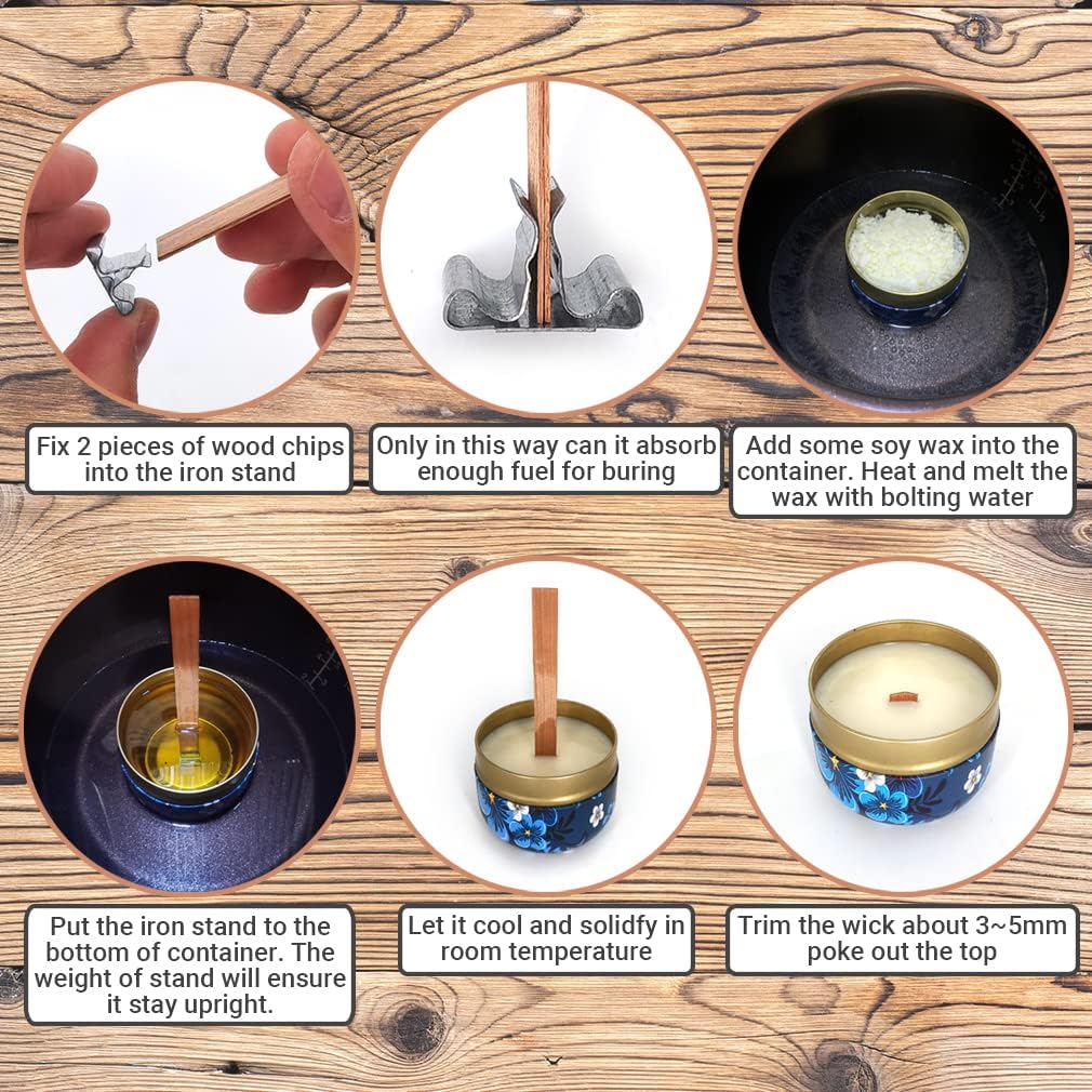 1-5 Packungen Holz-Kerzendocht – Wood Wick Crackle Bewertung und Preis